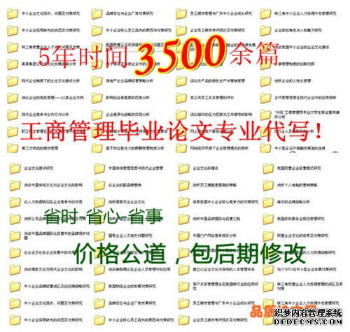 工商管理毕业论文2013年3月13日